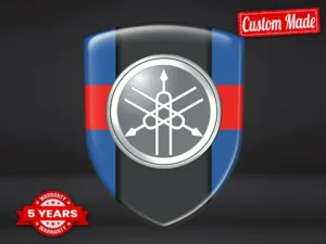Yamaha Pegatina Cúpula Acabado Superior Insignias De Lujo
